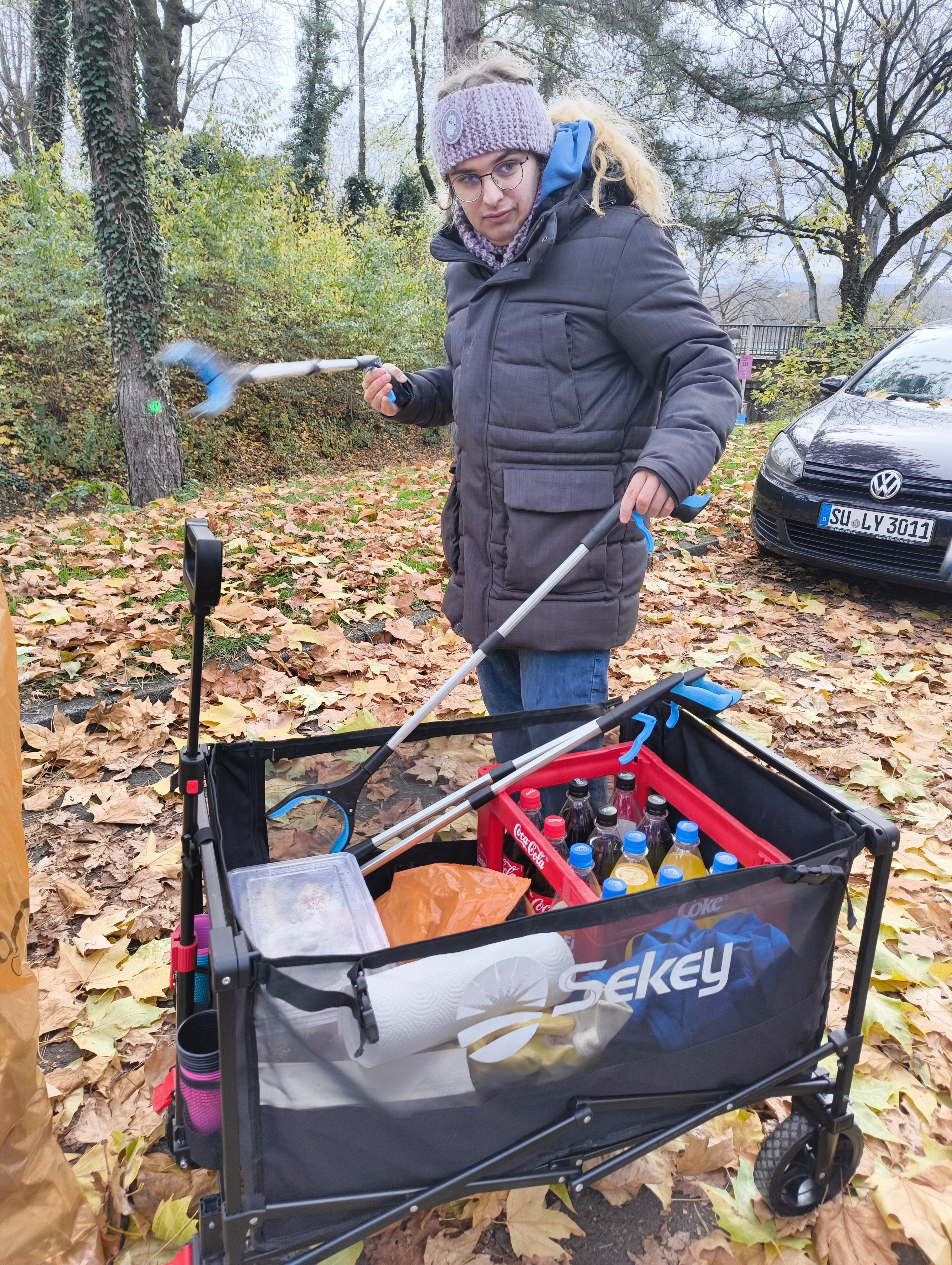 Bewaffnet mit Greifern